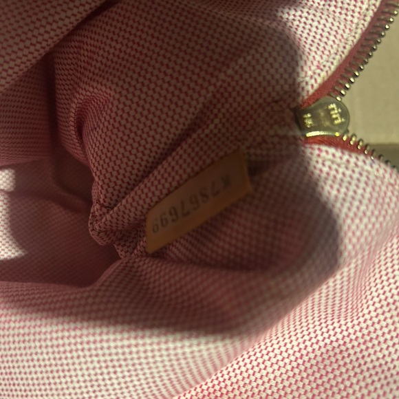 DOONEY BOURKE 1975RED MONOGRAM DB SHOULDER BAG ZIPPER CLOSURE - Picture 8 of 8